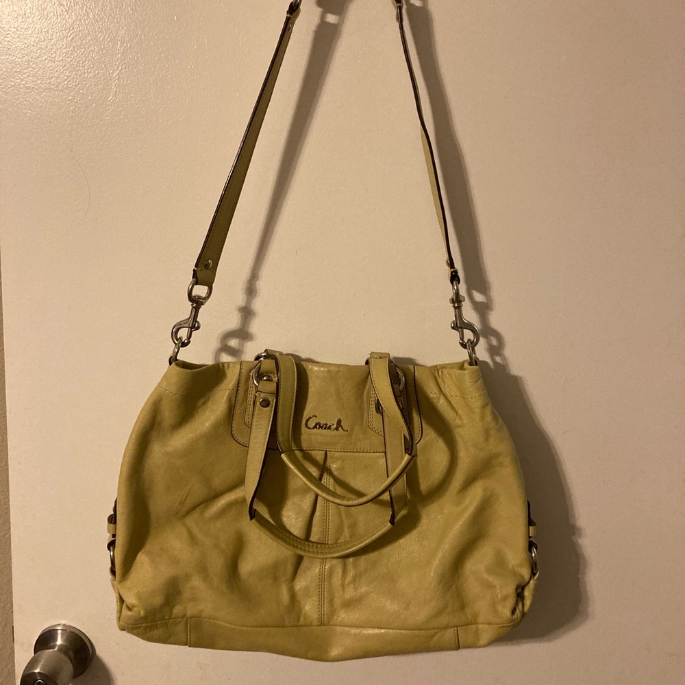 Green coach purse